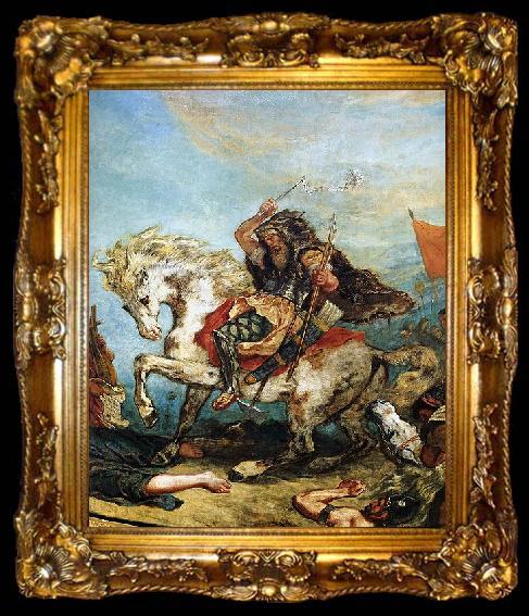 framed  Eugene Delacroix Victor Delacroix Attila fragment, ta009-2